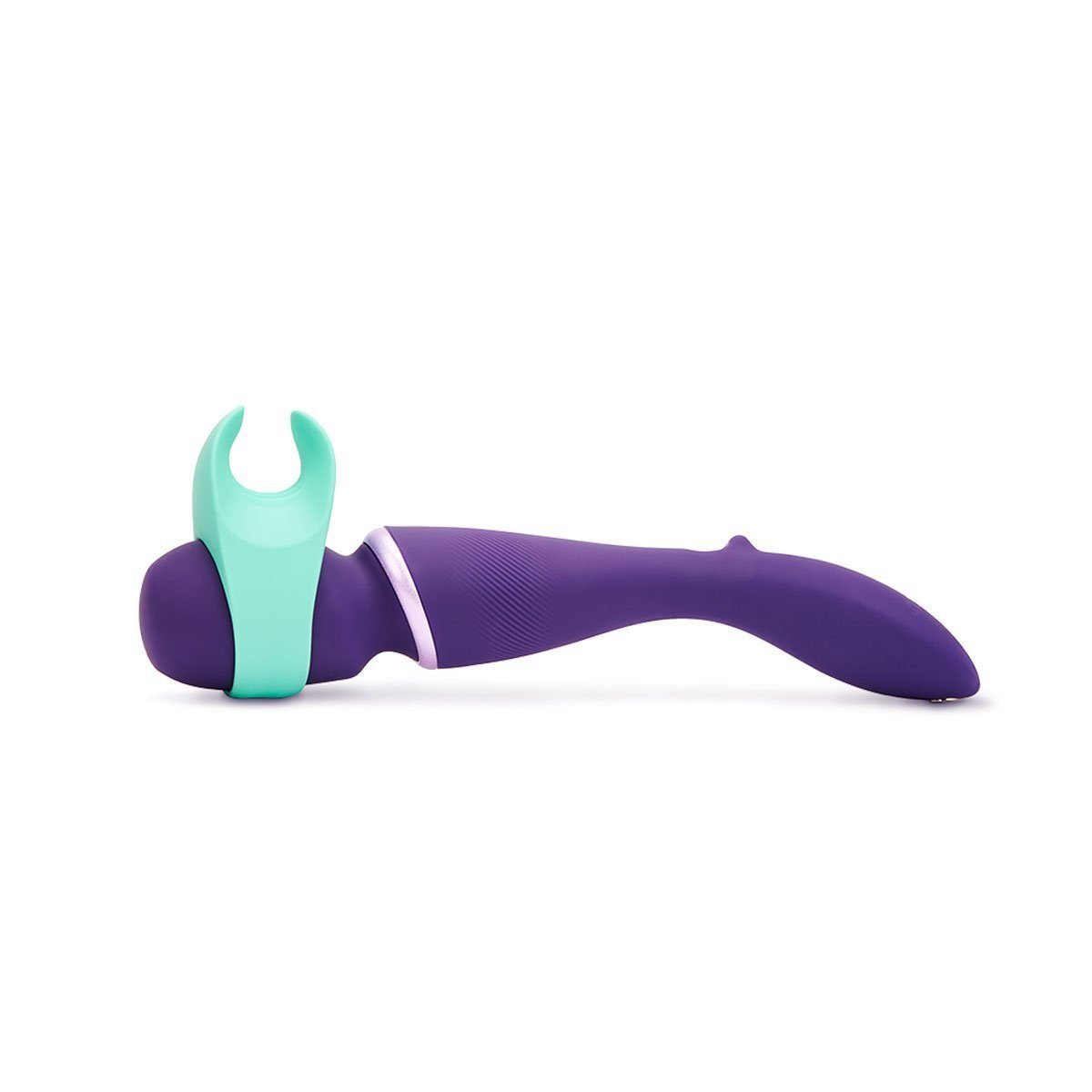 Massageador Er�tico Wand by We-Vibe Roxo com acessorio de inser��o para prazer profundo