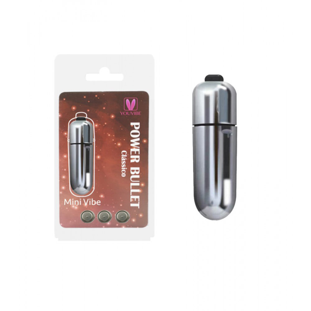 Vibrador Bullet Mini Vibe Power Prata | Foto 01 Vibrador Bullet Mini Vibe Power Prata | Foto 01