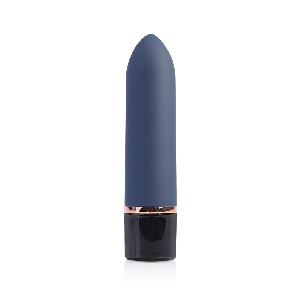 Vibrador Bullet em Silicone Recarregável 10 Vibrações com Multivelocidade Cute Azul | Foto 02