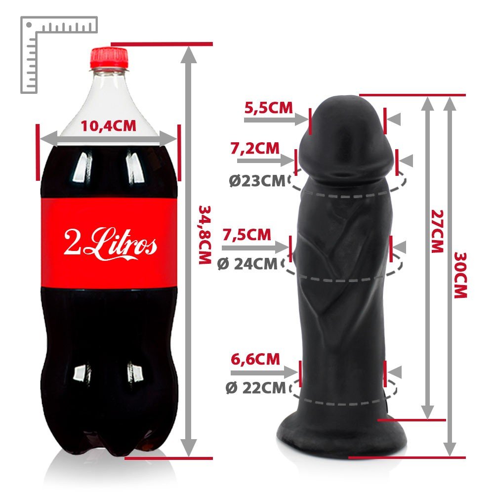 Montagem mostrando o P�nis Gigante e Grosso Flex�vel An�bis em sugest�es de uso: em cadeiras e piso liso.