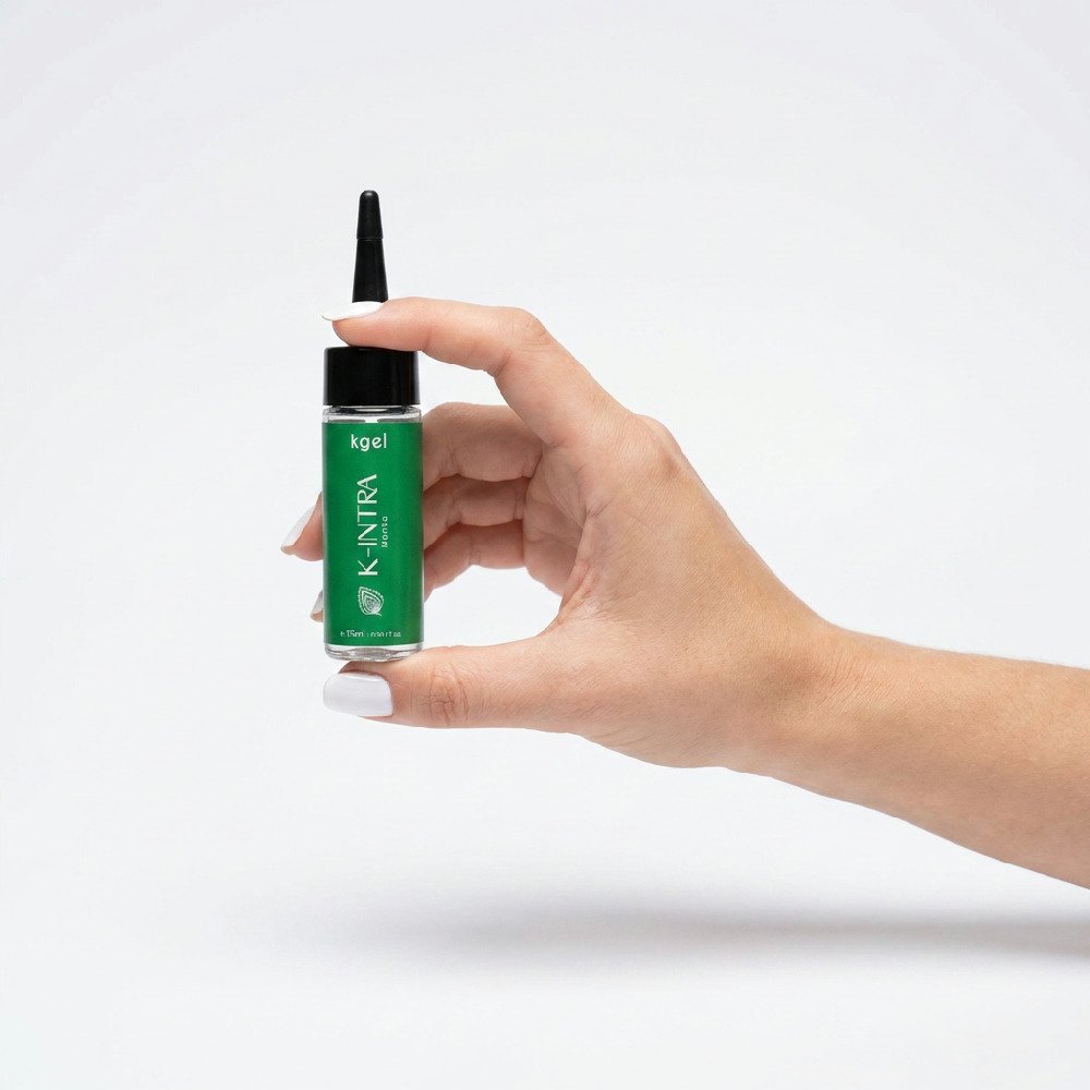 gel lubrificante K-Intra Menta em cena de uso discreta sem detalhes �ntimos