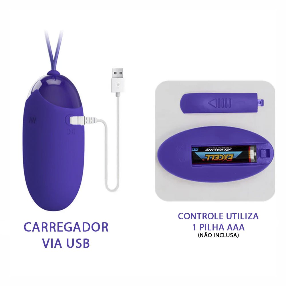 Vibrador Bullet Recarreg�vel em Silicone Roxo | Ilustra��o de uso do vibrador na regi�o da calcinha para estimula��o discreta