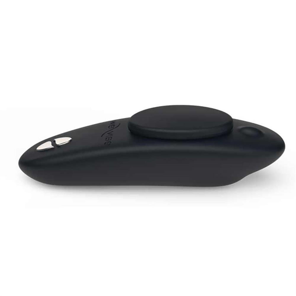 Vibrador Moxie by We-Vibe Preto em vista lateral, exibindo seu formato ergon�mico