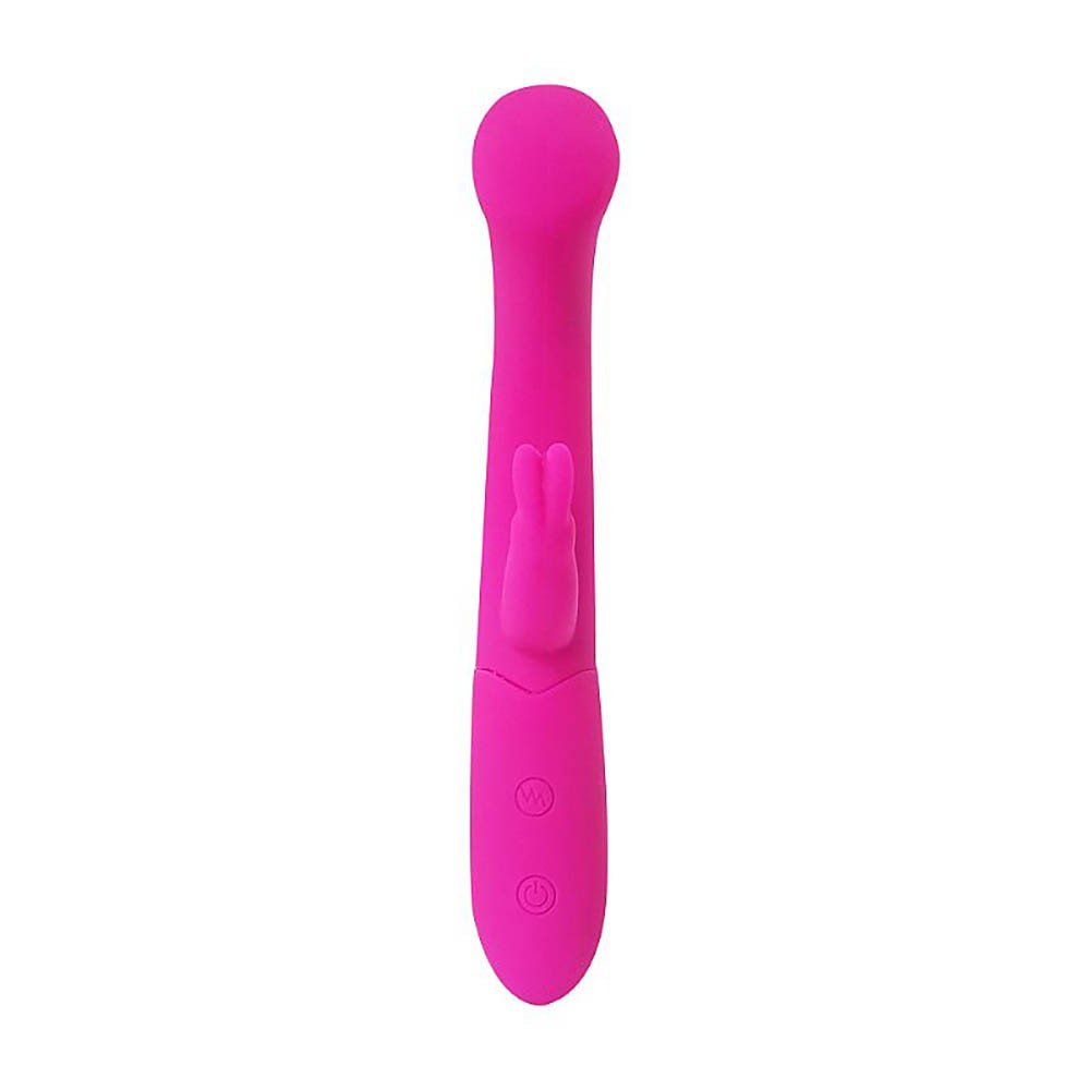 Vibrador Duplo em Silicone Recarregável com 10 Vibrações Dada Pink | Foto 03