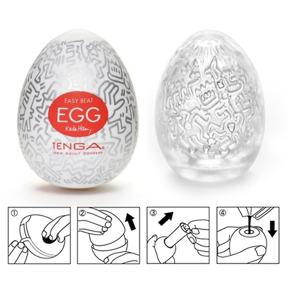 Masturbador Masculino Tenga EGG Party (O Original Japon�s) - Edi��o Limitada Keith Haring | Foto 06
