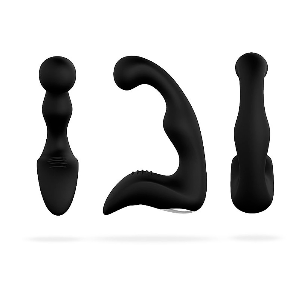 Estimulador de Pr�stata Recarreg�vel em Silicone 9 Modos de Vibra��o Landy Preto | Foto 02