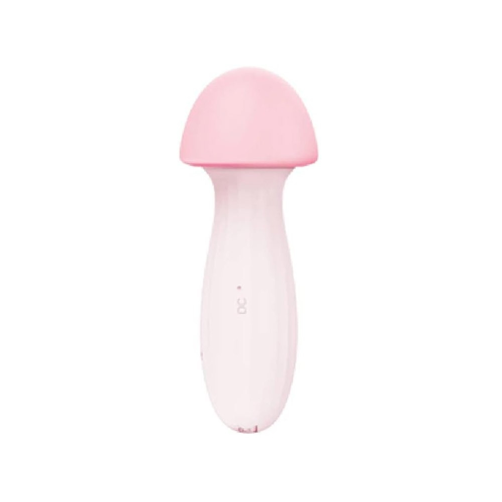 Vibrador Feminino Recarreg�vel em Silicone Cogumelo Rosa - Vista Traseira