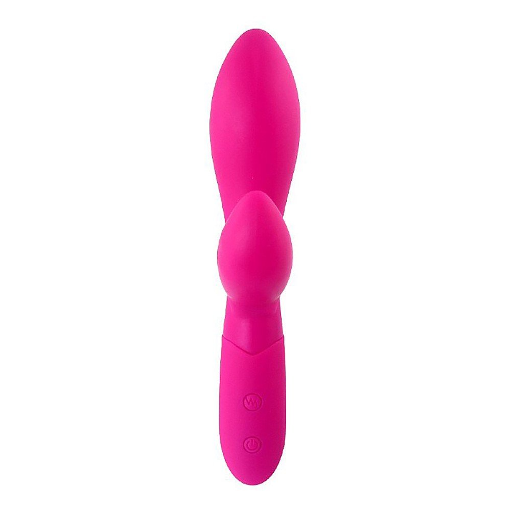 Vibrador Duplo em Silicone Recarregável com 10 Vibrações Lelis Pink | Foto 03