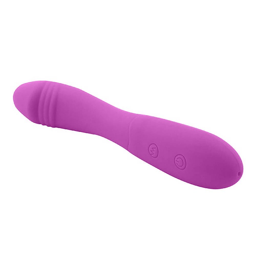 Vibrador Ponto G em Silicone Recarregável com 10 Vibrações Roxo | Foto 05