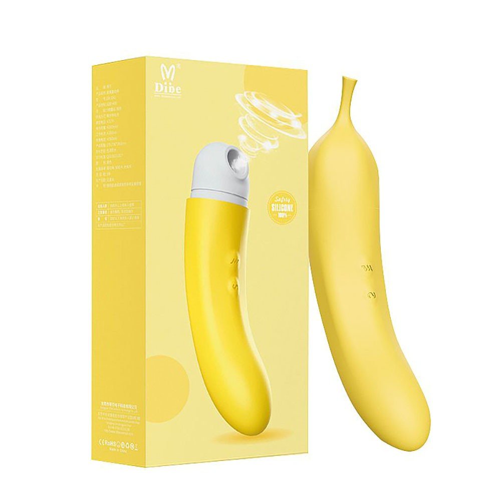 Vibrador Discreto Feminino em Silicone Recarregável com 7 Vibrações e 7 Pulsações Amarelo | Foto 01