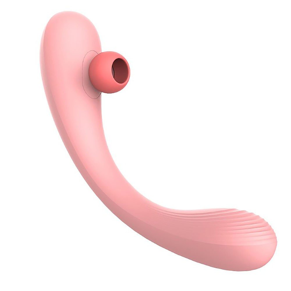 Vibrador Feminino em Silicone Recarreg�vel Mermaids Dream Rosa, vista lateral completa