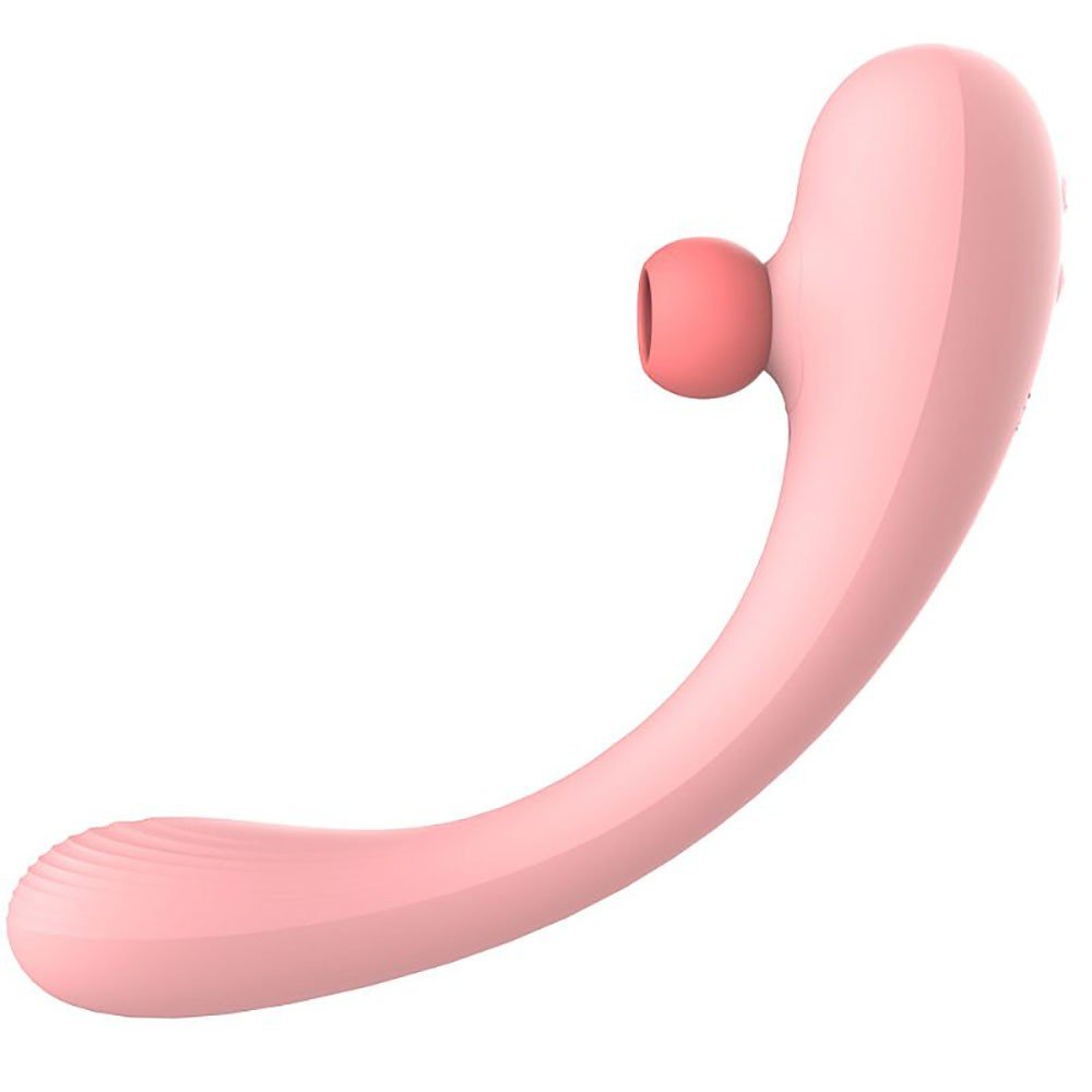 Vibrador Feminino Mermaids Dream Rosa, vista lateral com foco na curvatura ergon�mica