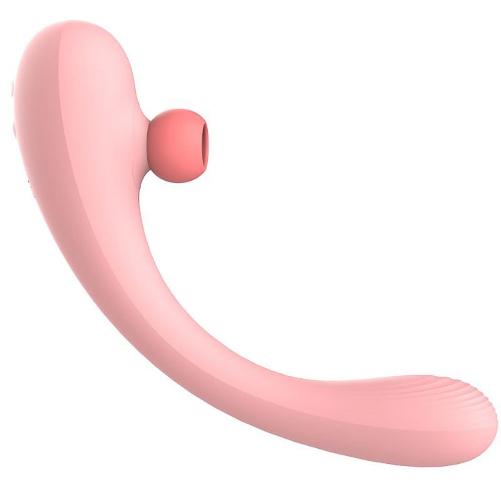 Vibrador Feminino Mermaids Dream Rosa, vista diagonal mostrando a textura da base