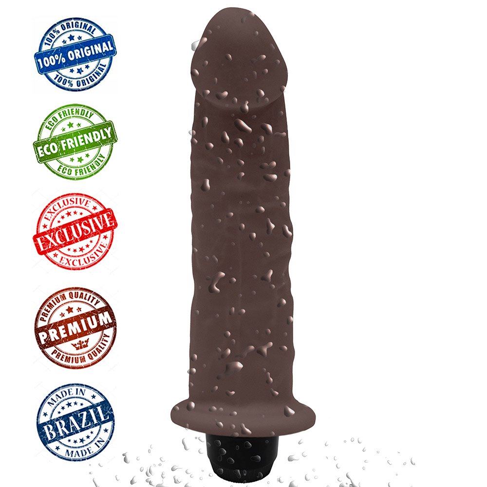 close da textura do p�nis real�stico vibrador mostrando material macio e toque suave