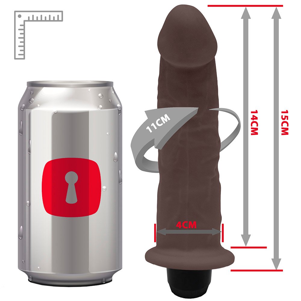 base do p�nis real�stico vibrador destacando estrutura firme e �rea de controle do produto
