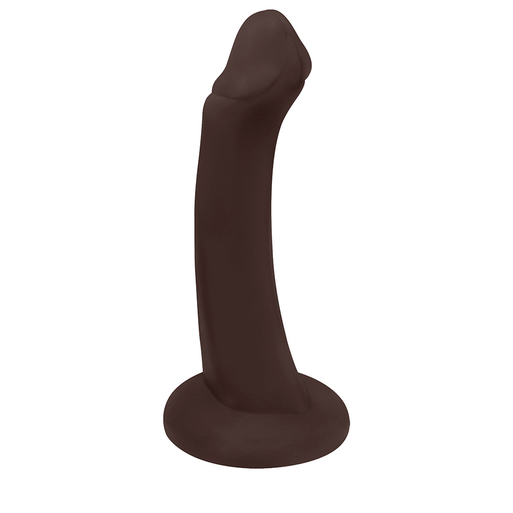 P�nis de Borracha Vacaciones 18 x 5cm Marrom em vista lateral, com uma curva acentuada, sugerindo flexibilidade
