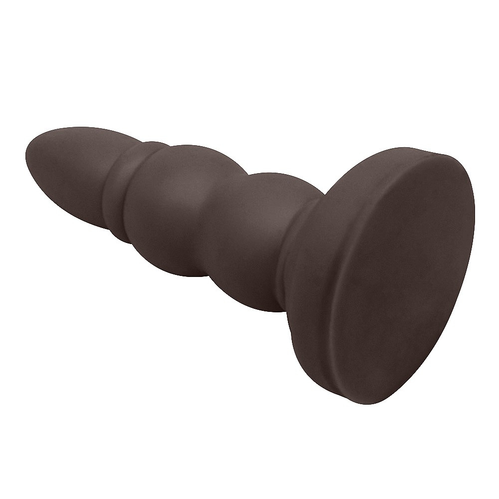 Plug Anal Anelado 14 x 4,5cm Marrom | Foto 03 Plug Anal Anelado 14 x 4,5cm Marrom | Foto 03