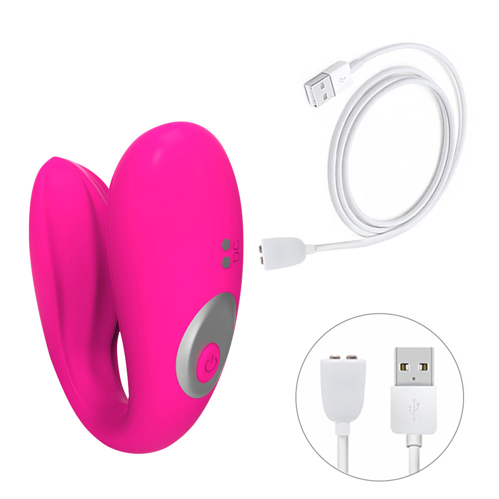 Vibrador para Casal Recarreg�vel em Silicone com 12 Vibra��es e Controle sem Fio Ulove Pink | Foto 03