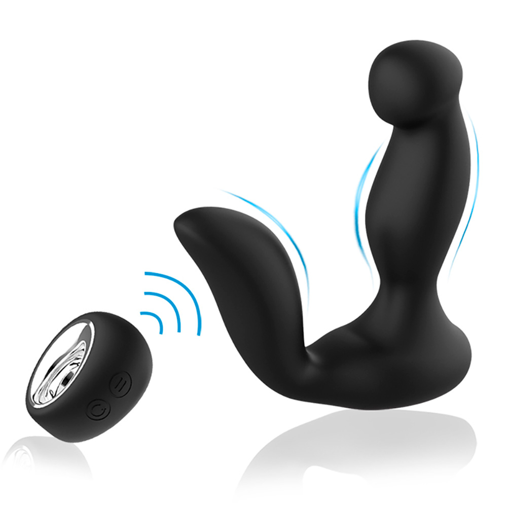 Estimulador de Próstata Recarregável em Silicone com 7 Vibrações e Controle sem Fio Abass Preto | Foto 01 Estimulador de Próstata Recarregável em Silicone com 7 Vibrações e Controle sem Fio Abass Preto | Foto 01