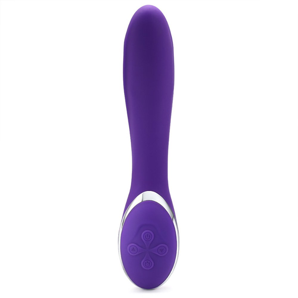 Vibrador Ponto G em Silicone Recarregável com 12 Vibrações Basil Roxo | Foto 02 Vibrador Ponto G em Silicone Recarregável com 12 Vibrações Basil Roxo | Foto 02