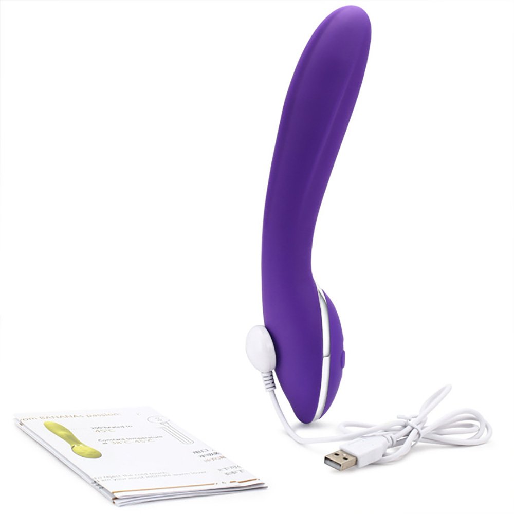 Vibrador Ponto G em Silicone Recarregável com 12 Vibrações Basil Roxo | Foto 04 Vibrador Ponto G em Silicone Recarregável com 12 Vibrações Basil Roxo | Foto 04