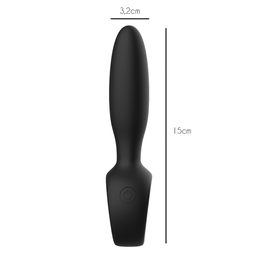 Plug Anal com Vibrador Recarregável em Silicone com 12 Vibrações Dylon Preto | Foto 04 Plug Anal com Vibrador Recarregável em Silicone com 12 Vibrações Dylon Preto | Foto 04
