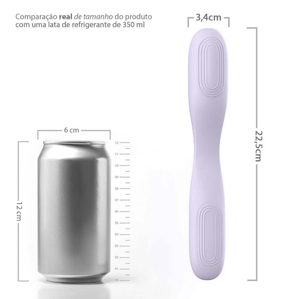 Vibrador para Casal Recarreg�vel em Silicone 9 Vibra��es Controle por Aplicativo Popping APP Lil�s | Foto 06