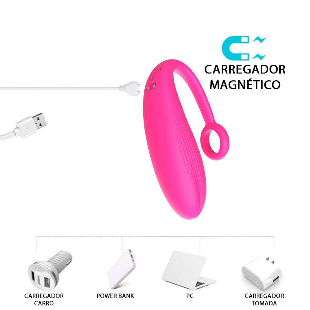 Vibrador Bullet Recarreg�vel Tulip 3 Pink, detalhe do material silicone e do design ergon�mico