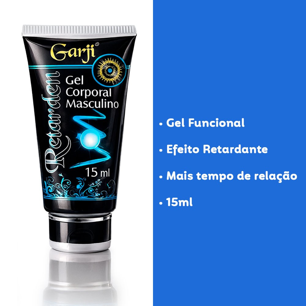 Gel Retardante Retarden 15g, enfatizando as caracter�sticas de Gel Funcional e Efeito Retardante