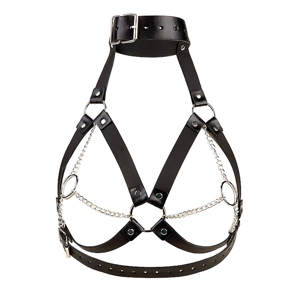 vista traseira mostrando tiras regul�veis e fechamento por fivelas do harness