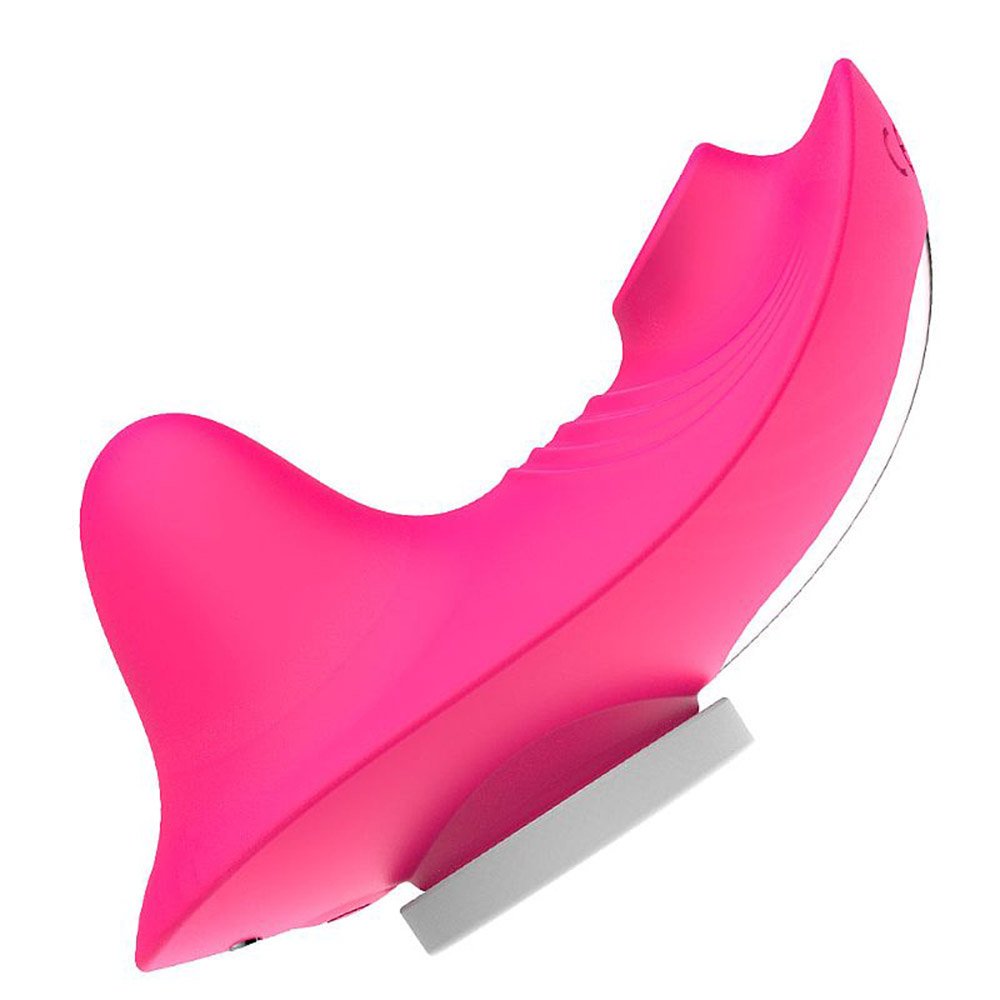 Pulsador de Clit�ris e Vibrador Recarreg�vel Sophia Pink | Vista lateral detalhada do design ergon�mico e acabamento em silicone