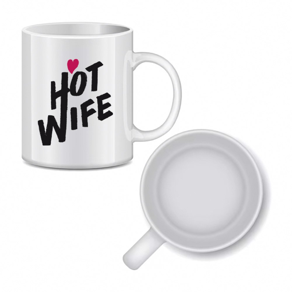 Caneca Hotwife com a frase Casada e Disponível - Estilo Fetichista e Sensual Branca | Foto 02