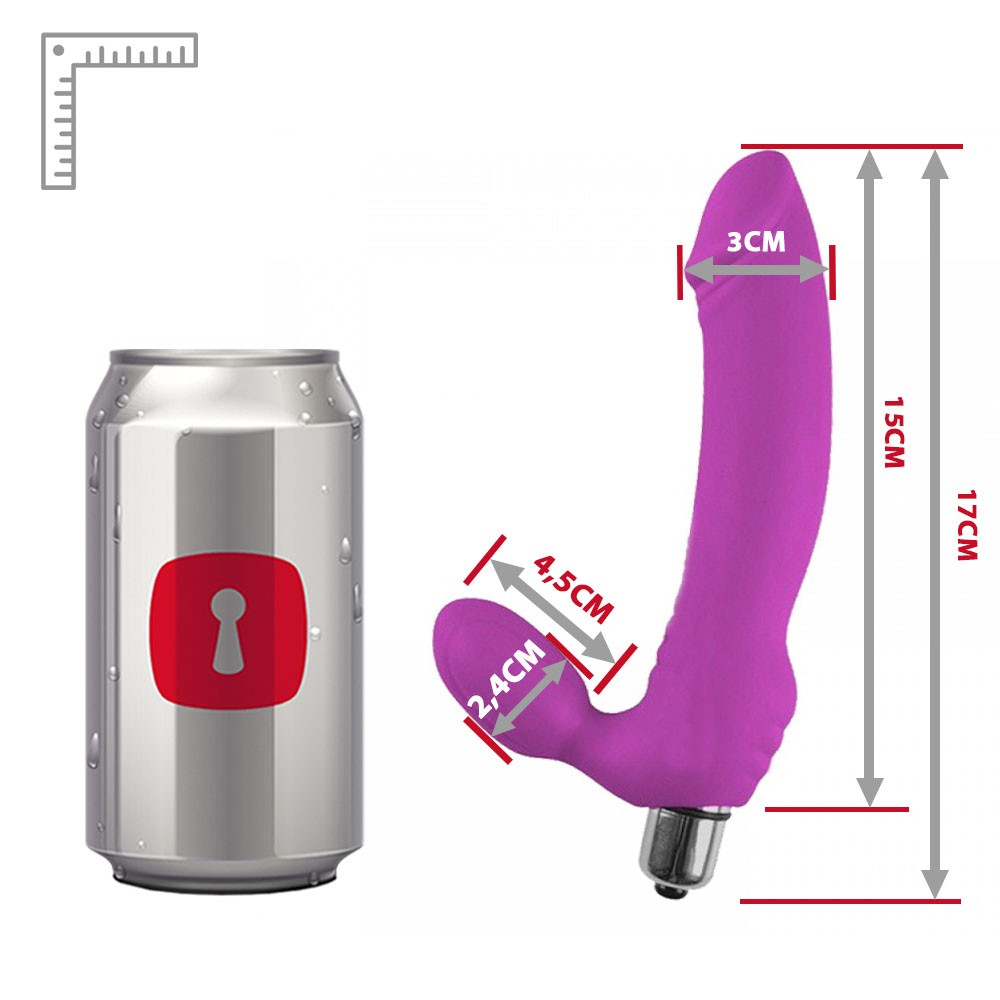 Cinta Peniana para Ela para Inversão de Papel em Silicone com 10 Vibrações 16cm Penetráveis Roxa | Foto 06 Ilustrativa Cinta Peniana para Ela para Inversão de Papel em Silicone com 10 Vibrações 16cm Penetráveis Roxa | Foto 06 Ilustrativa