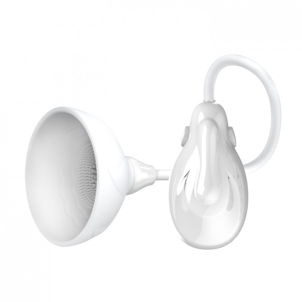 Bomba para Seios com Vibrador com Ponta de Silicone Removível Branca | Foto 02