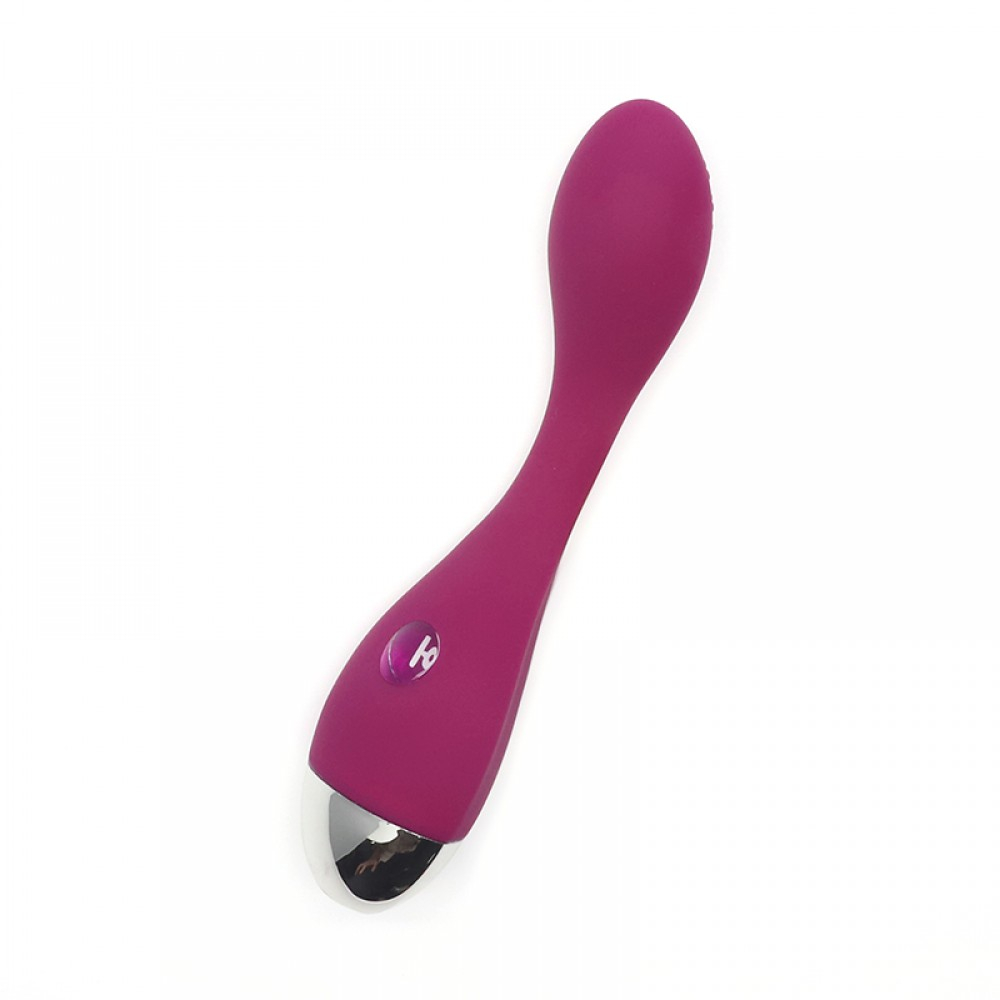Vibrador Feminino Recarregável em Silicone com 10 Vibrações Evelyn Roxo | Foto 01 Ilustrativa Vibrador Feminino Recarregável em Silicone com 10 Vibrações Evelyn Roxo | Foto 01 Ilustrativa