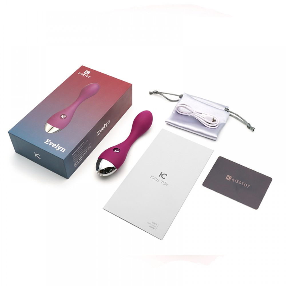 Vibrador Feminino Recarregável em Silicone com 10 Vibrações Evelyn Roxo | Foto 02