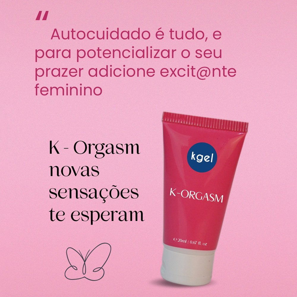 Gel Excitante K-Woman em destaque isolado, mostrando a embalagem e informa��es essenciais