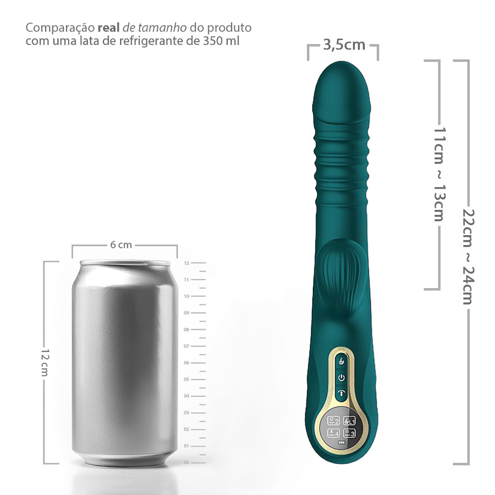 Embalagem do Pulsador de Clit�ris e Vibrador Ponto G Fabulous Verde