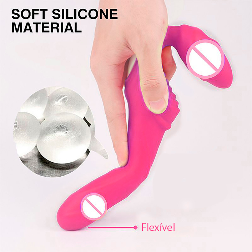 Cinta Peniana para Ela para Invers�o de Papel em Silicone com 9 Vibra��es Nana Pink | Foto 05