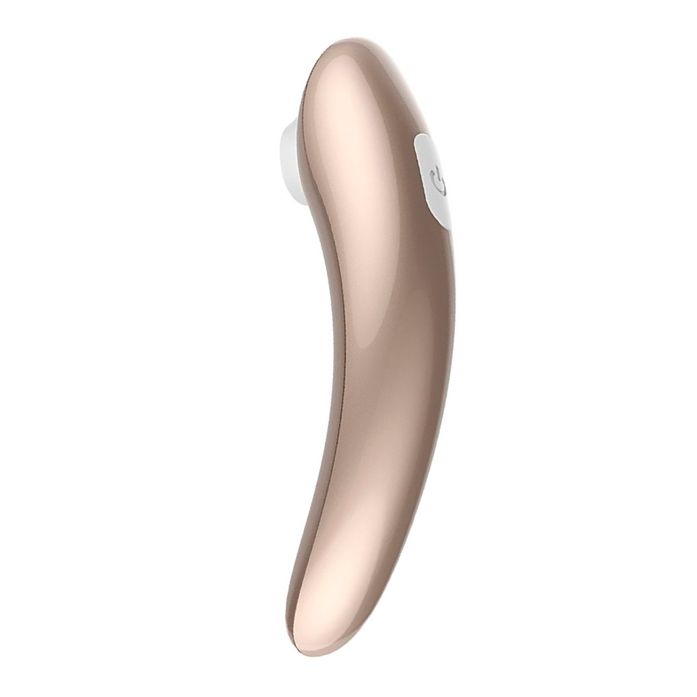 Sugador de Clit�ris Screaming Pro Prata - Vista lateral com bot�o de controle