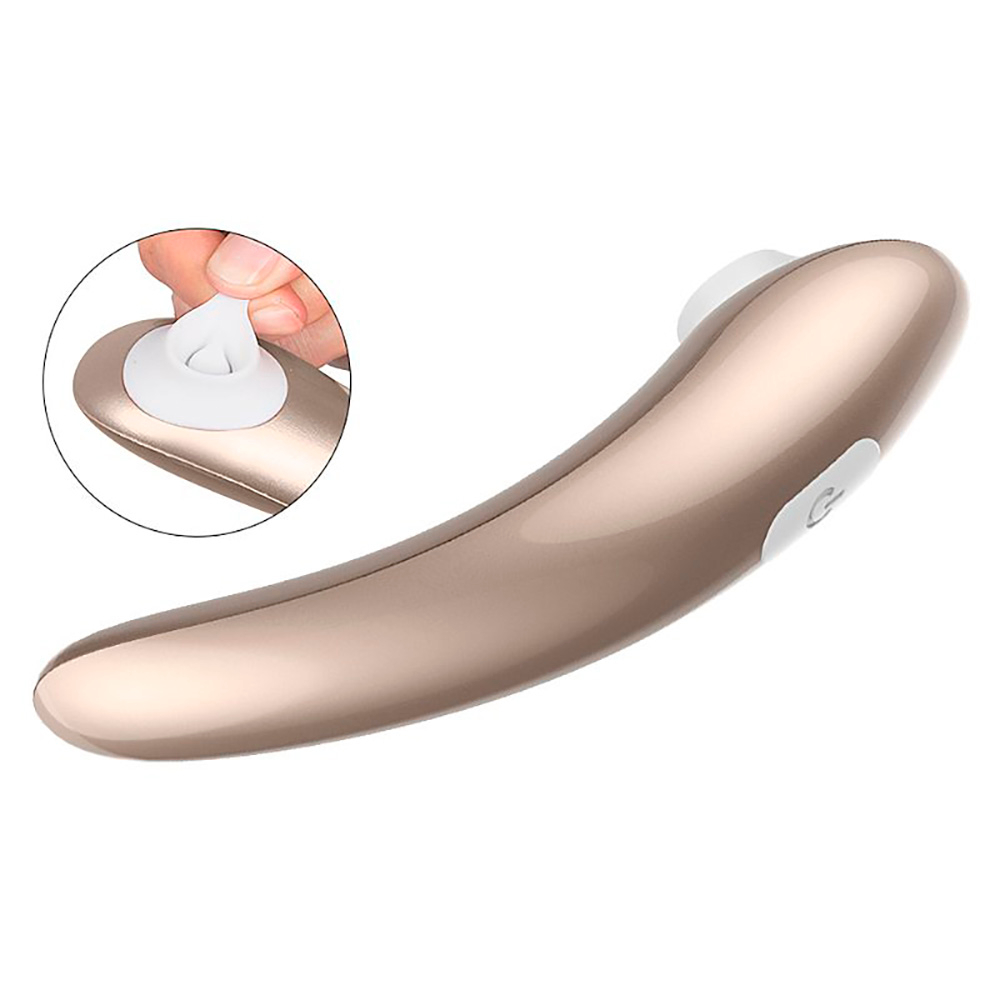 Sugador de Clit�ris Screaming Pro Prata - Detalhe da ponteira de silicone macio