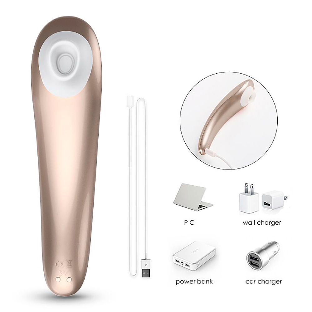 Sugador de Clit�ris Screaming Pro Prata - Apresenta��o completa com acess�rios e cabo USB