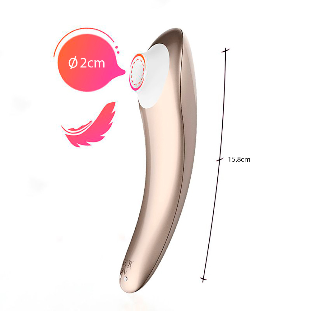 Sugador de Clit�ris Screaming Pro Prata - Vis�o geral do acabamento met�lico brilhante