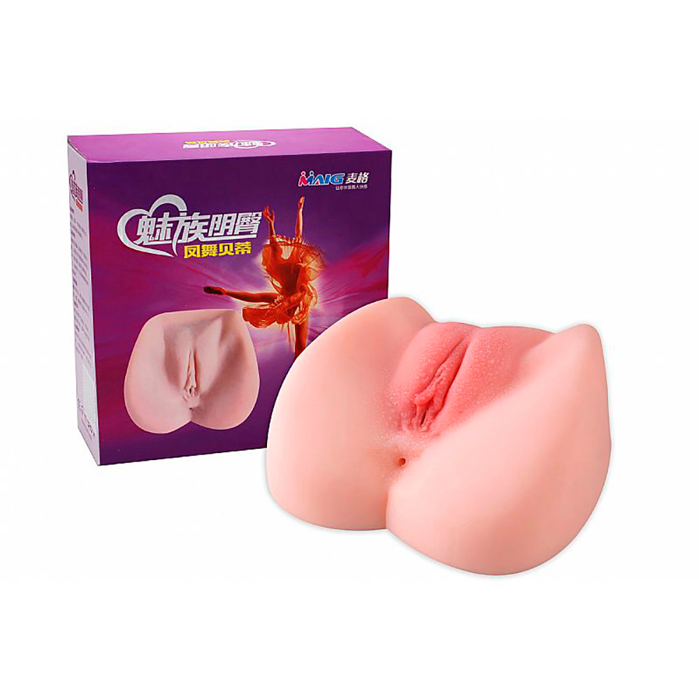 Masturbador em formato de Vagina e Ânus em Cyberskin Meig Bege | Foto 01 Masturbador em formato de Vagina e Ânus em Cyberskin Meig Bege | Foto 01