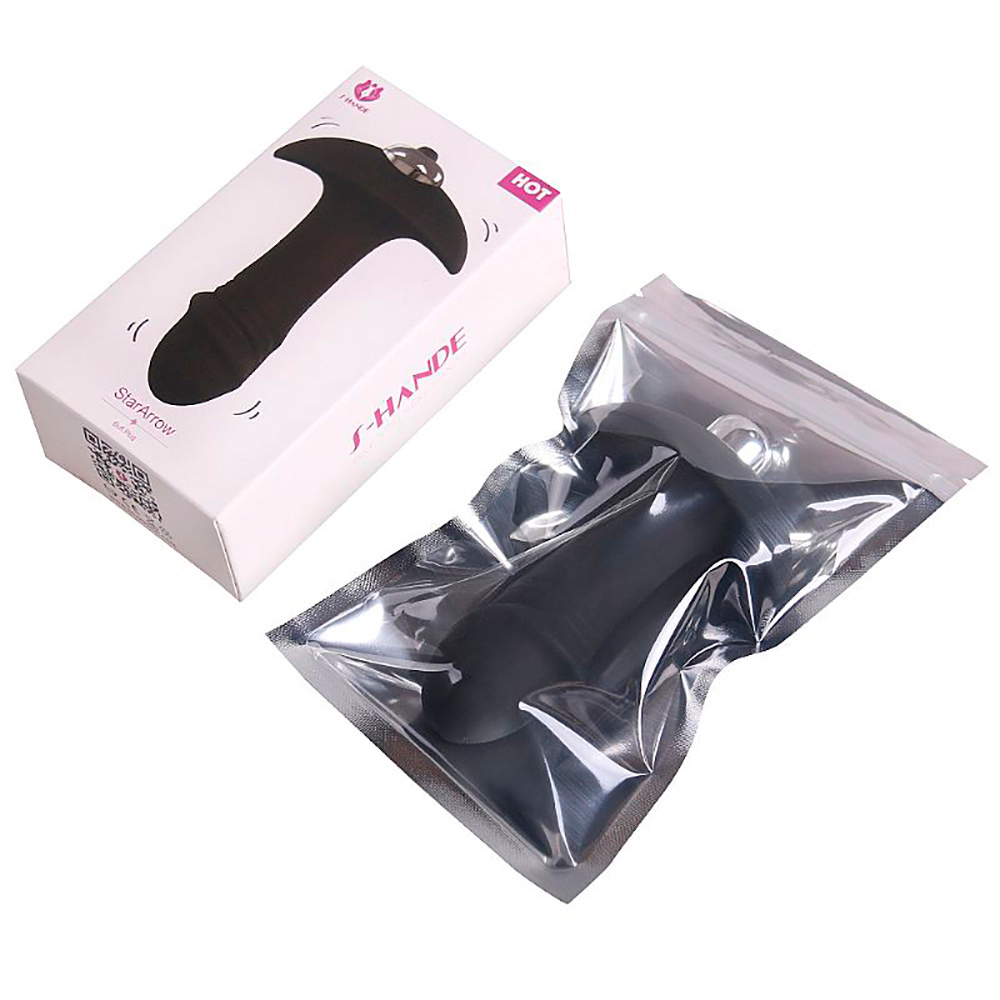 Plug Anal com Vibrador em Silicone Extra Macio StarArrow Preto | Foto 06