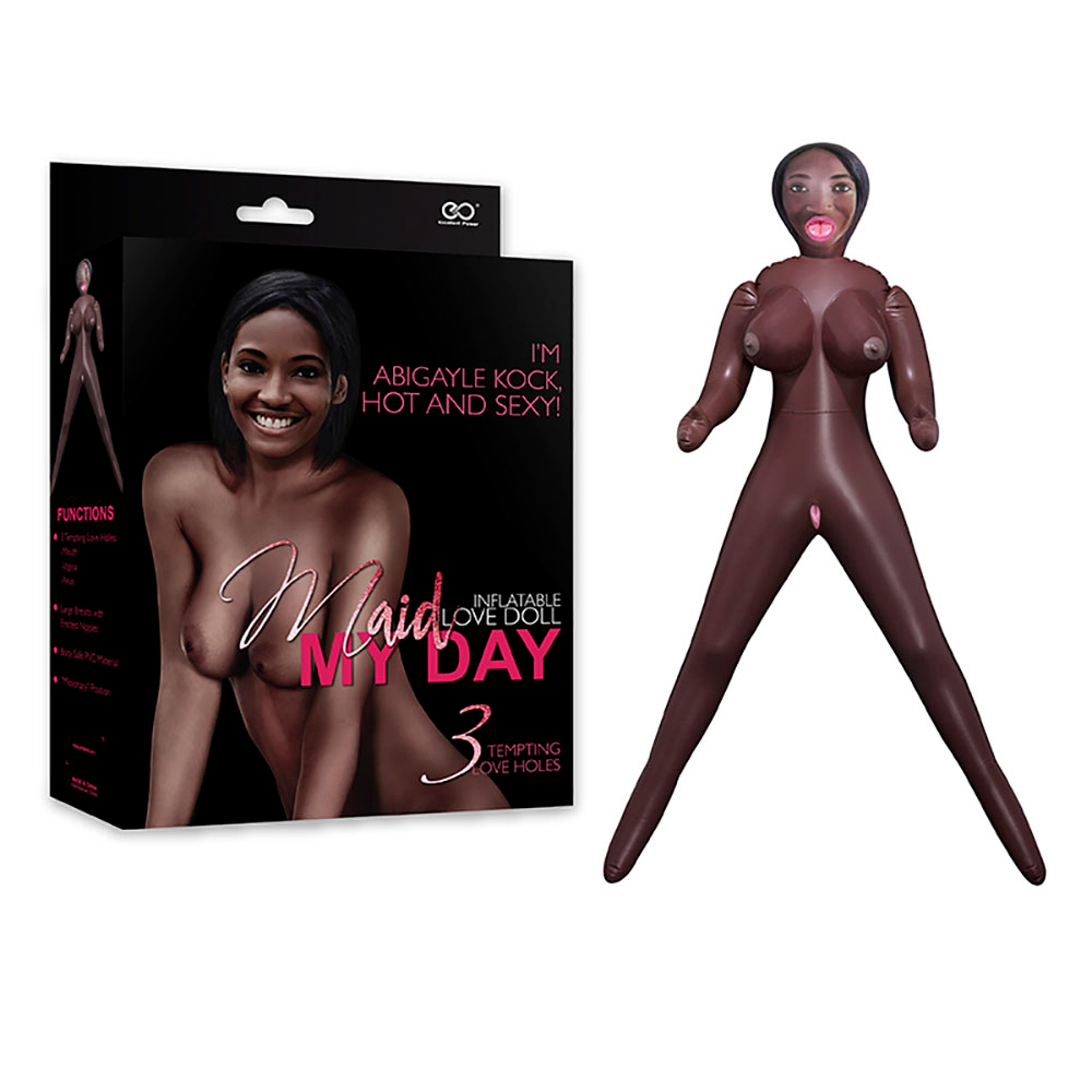 Boneca Inflável Negra com Seios, Vagina, Ânus e Boca | Foto 01 Boneca Inflável Negra com Seios, Vagina, Ânus e Boca | Foto 01