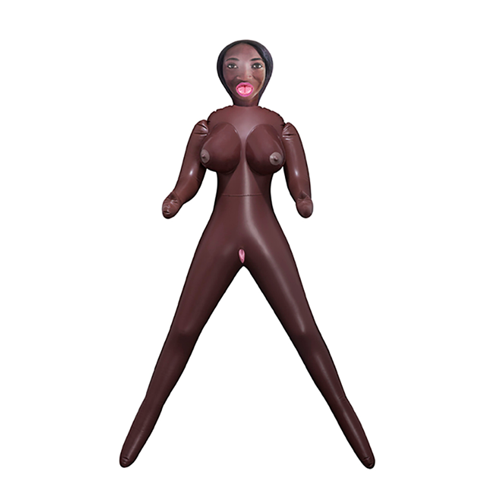 Boneca Inflável Negra com Seios, Vagina, Ânus e Boca | Foto 02 Boneca Inflável Negra com Seios, Vagina, Ânus e Boca | Foto 02
