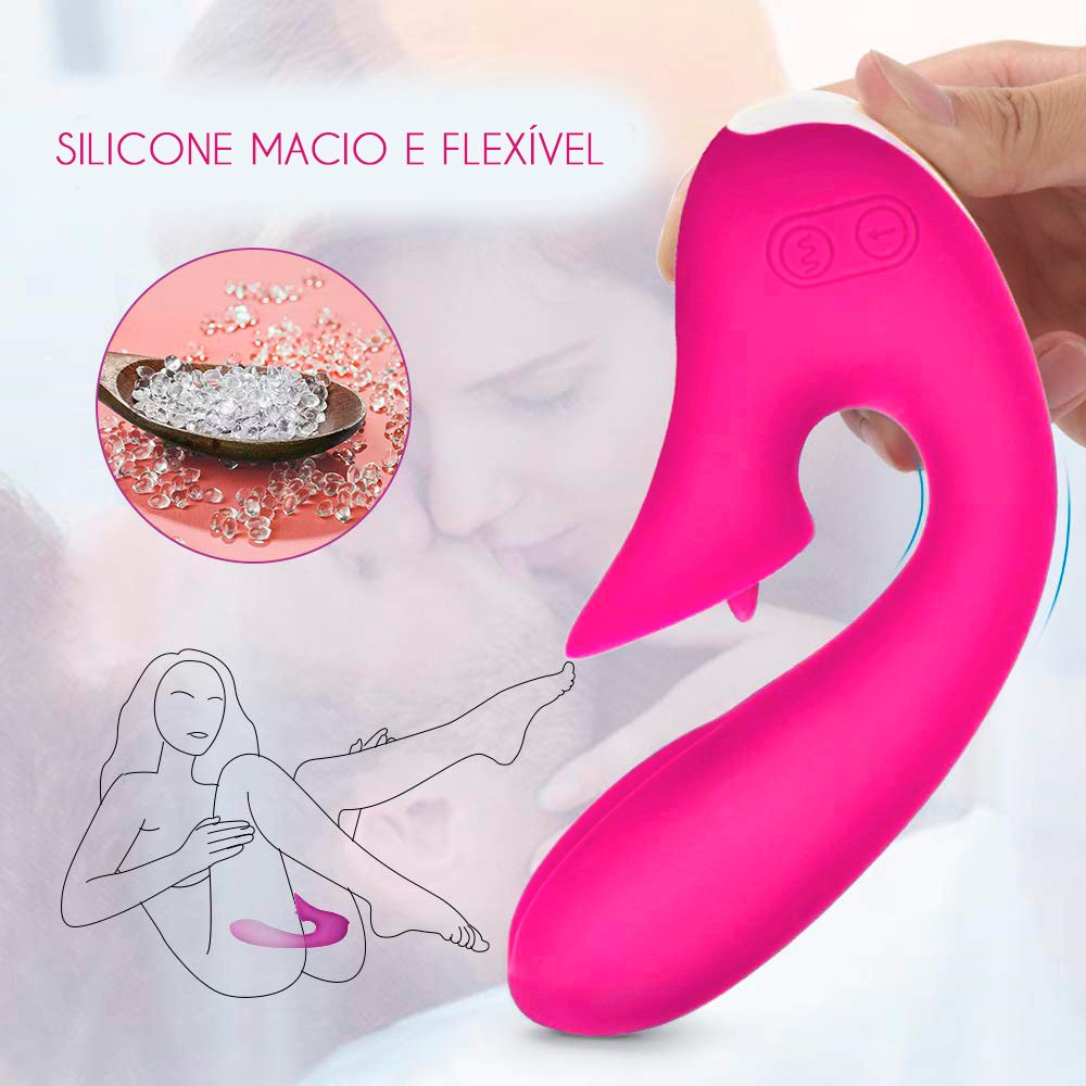 Vibrador Duplo Recarregável em Silicone com 12 Vibrações Olivia Pink | Foto 08 Vibrador Duplo Recarregável em Silicone com 12 Vibrações Olivia Pink | Foto 08
