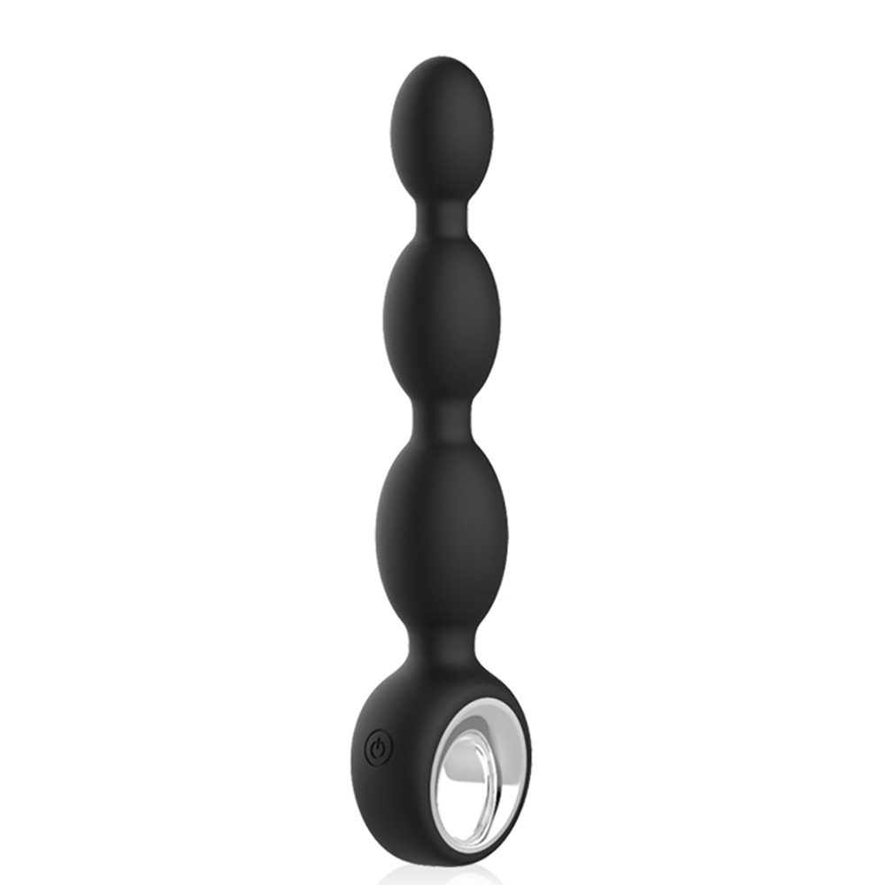 Bolinha Anal em Silicone Recarregável 12 Vibrações Milly Preta | Foto 01 Bolinha Anal em Silicone Recarregável 12 Vibrações Milly Preta | Foto 01