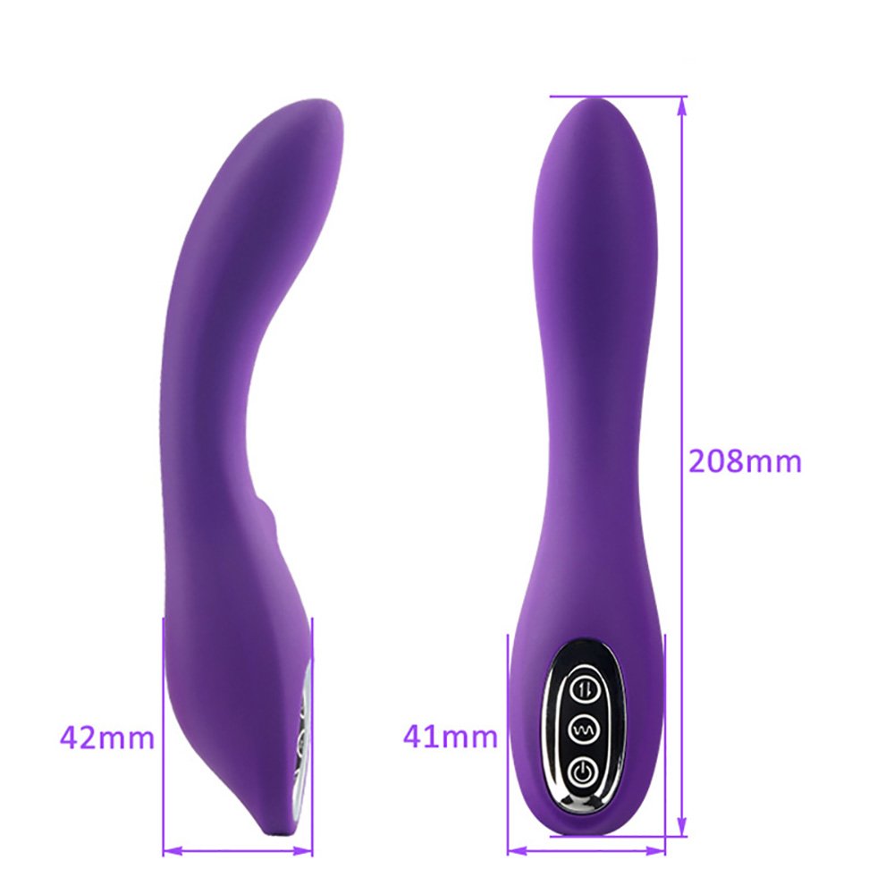Vibrador Ponto G Recarregável em Silicone com 12 Vibrações Bla Roxo | Foto 07 Vibrador Ponto G Recarregável em Silicone com 12 Vibrações Bla Roxo | Foto 07